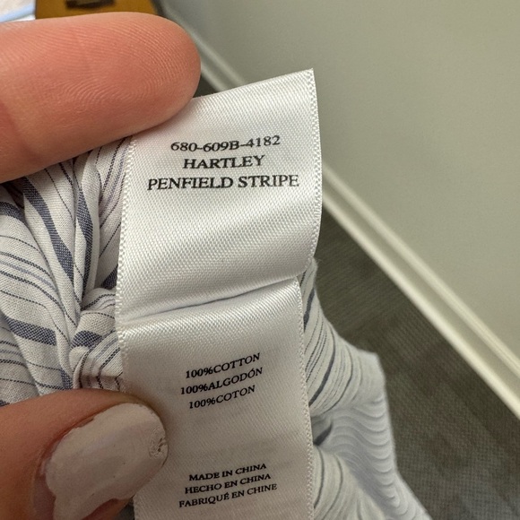 Rails Hartley 100% Cotton Button Down in Penfield Stripe, size XS - Picture 5 of 6